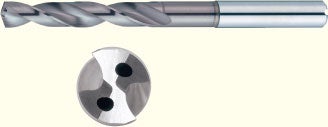 TiAINコート超硬ドリル オイルホール付・エンドミルシャンク/レギュラー・スタブ TAC-HRESDR