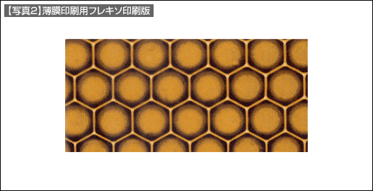 【写真2】薄膜印刷用フレキソ印刷版 【写真2】薄膜印刷用フレキソ印刷版