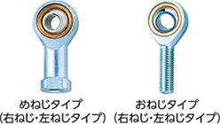 めねじタイプ(右ねじ・左ねじタイプ) おねじタイプ(右ねじ・左ねじタイプ)