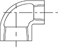 径違いエルボ(RL)